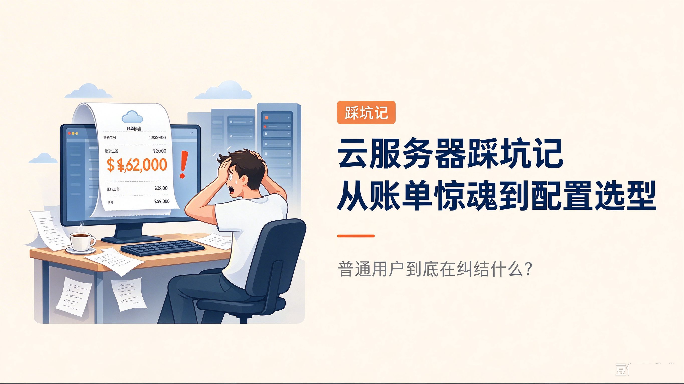 云服务器踩坑记：从“账单惊魂”到配置选型，聊聊普通用户到底在纠结什么