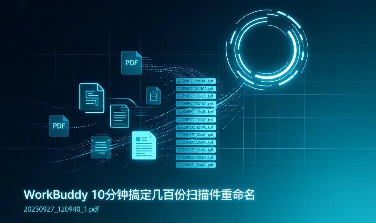 【工作篇-1】关于我用 WorkBuddy 10分钟就解决了几百份文件的命名噩梦，从此告别手动改文件名的崩溃