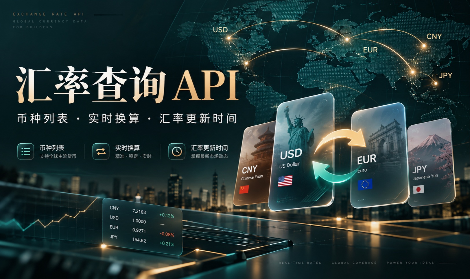 汇率查询 API 怎么接？币种列表、单币种查询与金额换算