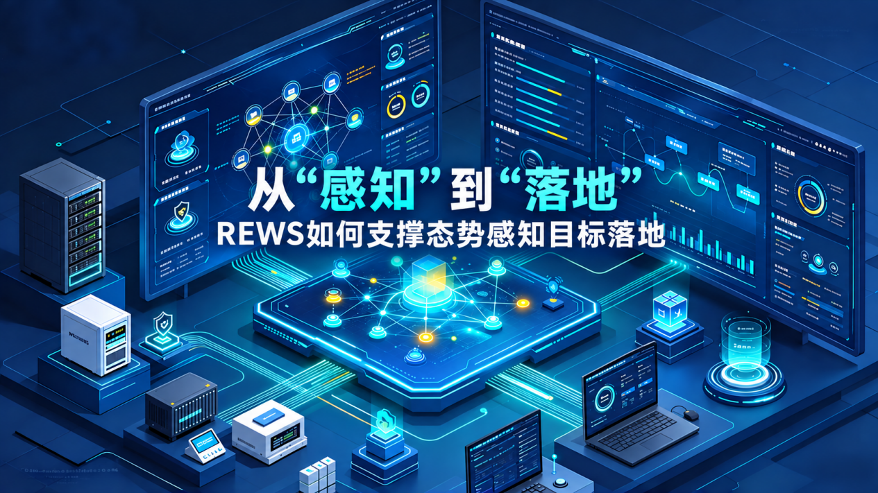 从“感知”到“落地”:REWS如何支撑态势感知目标落地