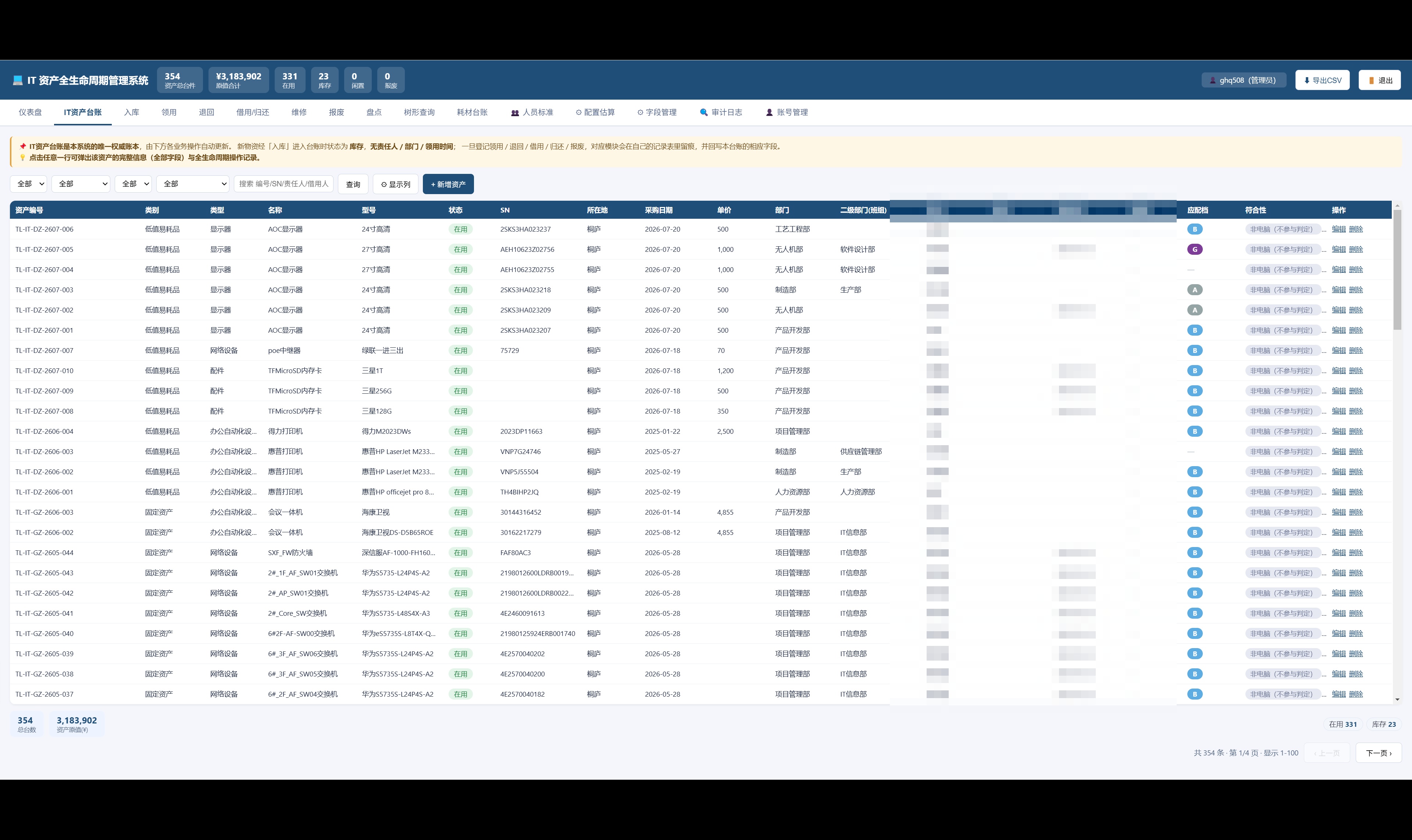 # 用 WorkBuddy 搭一套 IT 资产合规引擎：按岗位场景自动判档（Flask + SQLite + ECharts 实战）