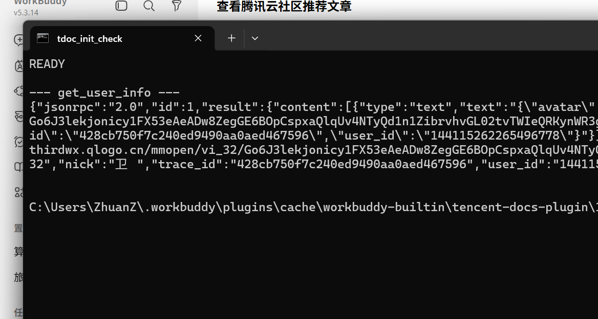 tdoc_init 返回 READY，票据有效
