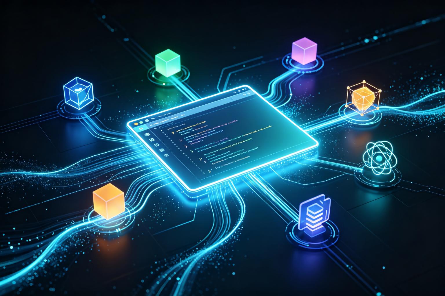 图2：一个工具界面，接入多个AI模型——统一接入的工作方式