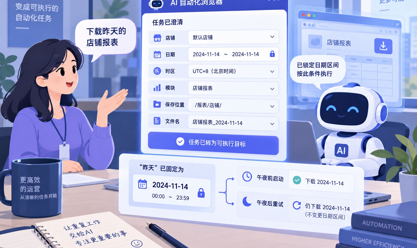 AI自动化浏览器如何规划和执行任务