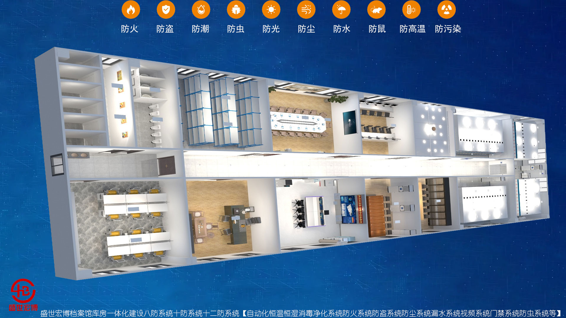 档案库房十二防体系搭建，恒温恒湿消毒净化系统工程实践