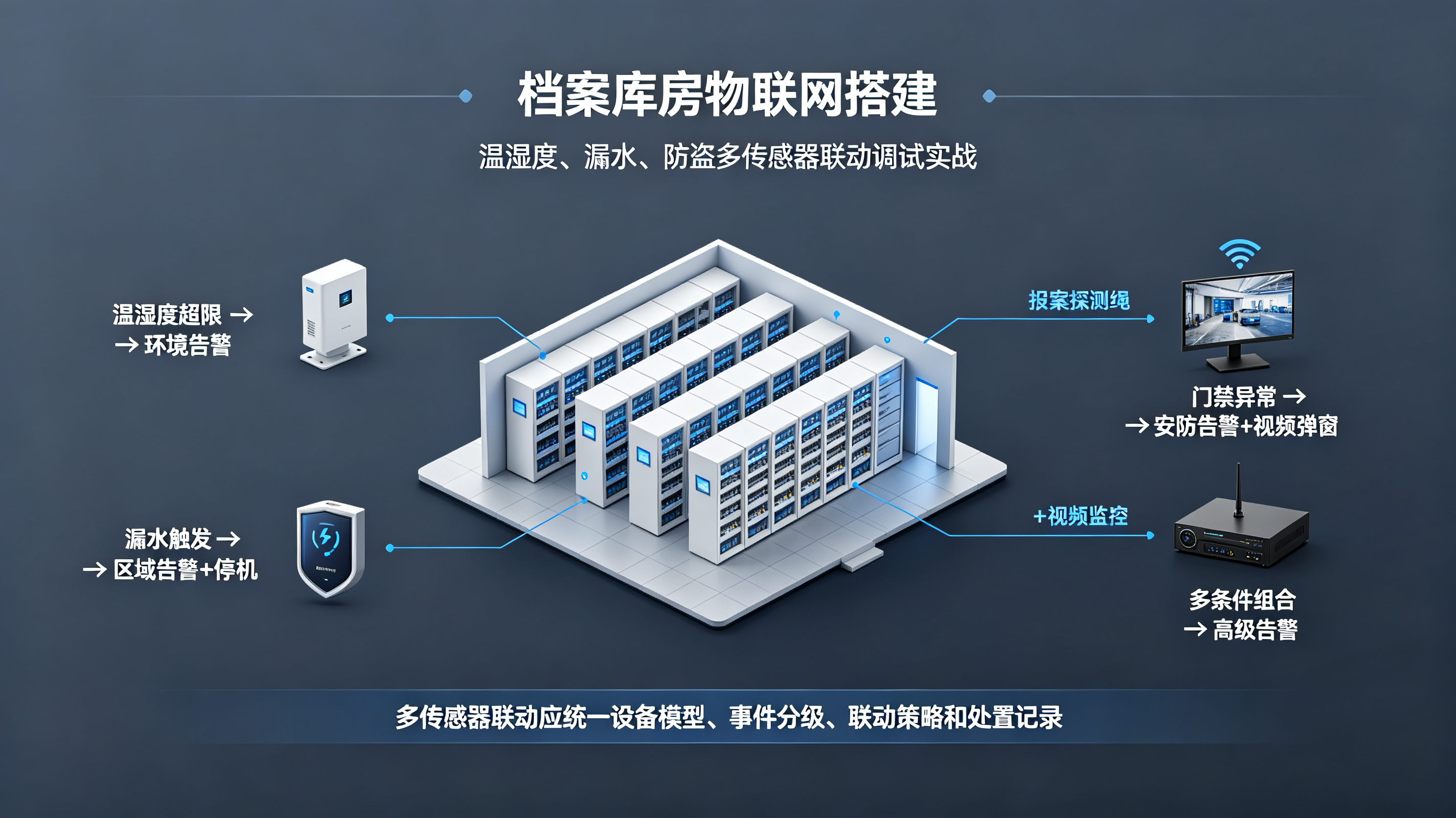 档案馆数字孪生对接：十防环境监测数据采集与可视化平台搭建实战