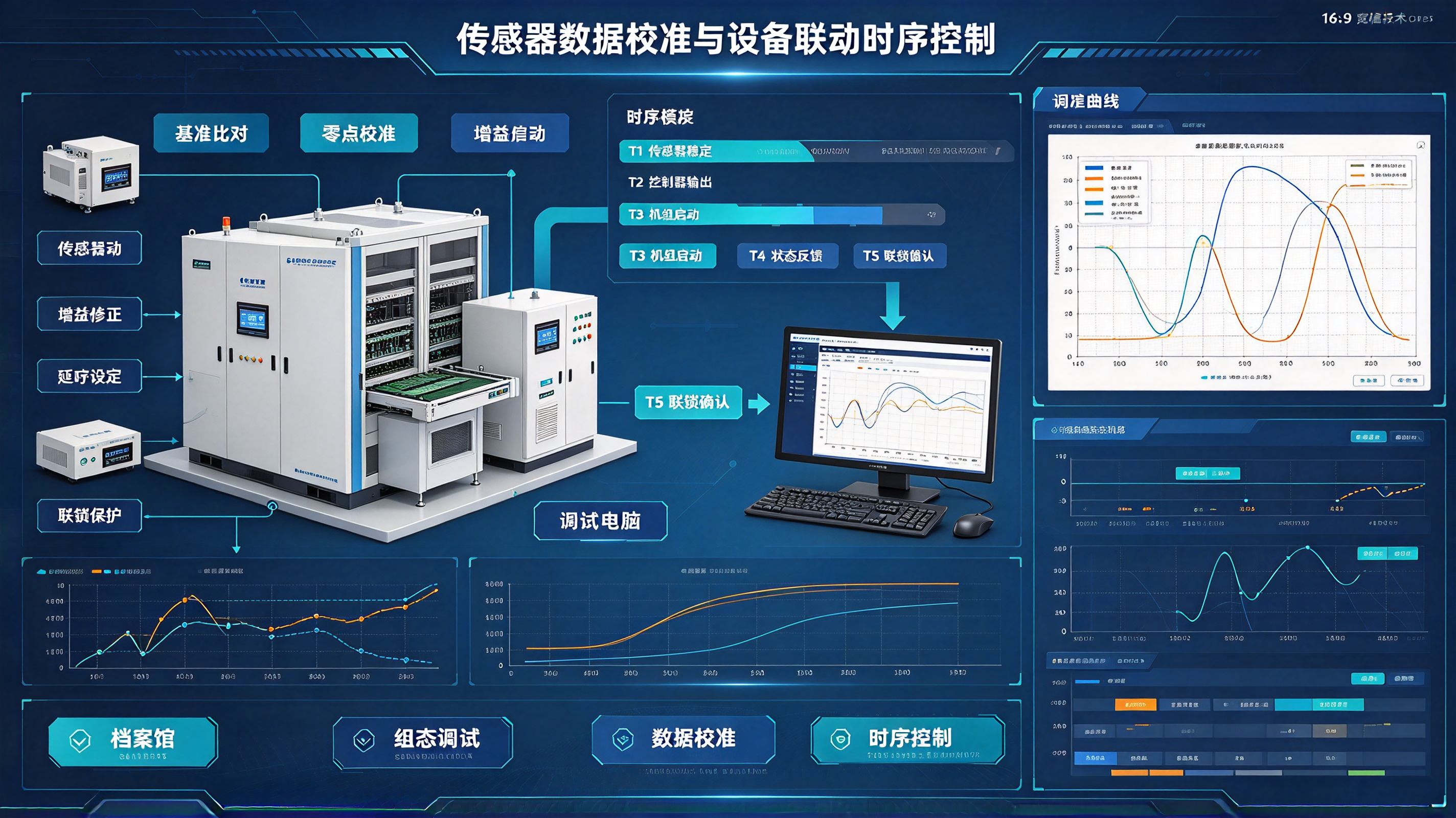 档案馆环境系统组态调试：传感器数据校准与设备联动时序控制