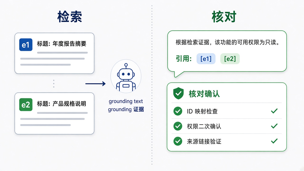 AI 接入企业检索后，怎样让回答真正带上可核对的来源？