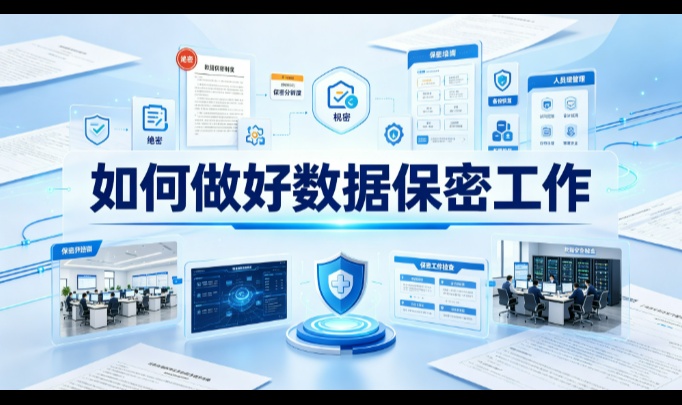 如何做好数据保密工作？三件事织成一张网