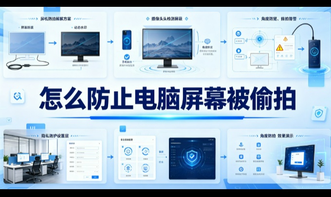 怎么防止电脑屏幕被偷拍？三层把"翻拍"挡在门外