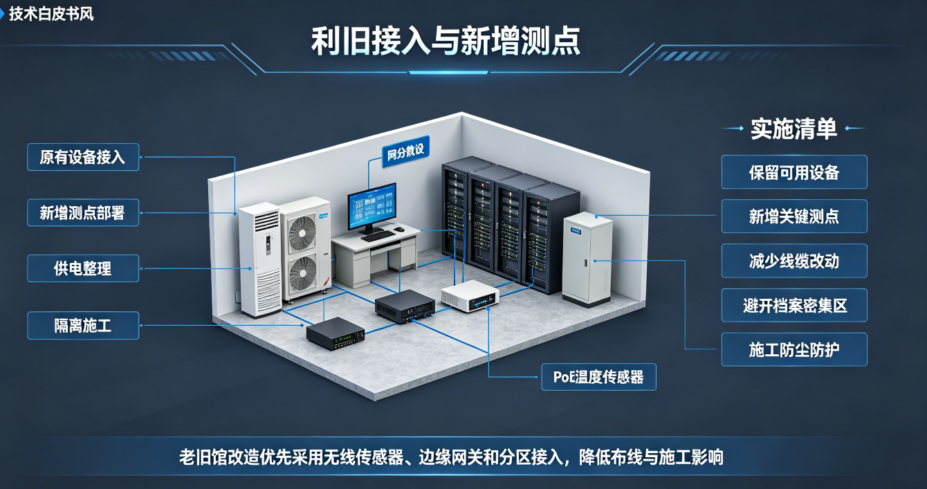 老旧档案馆改造怎么落地？八防温湿度监控系统升级实施指南