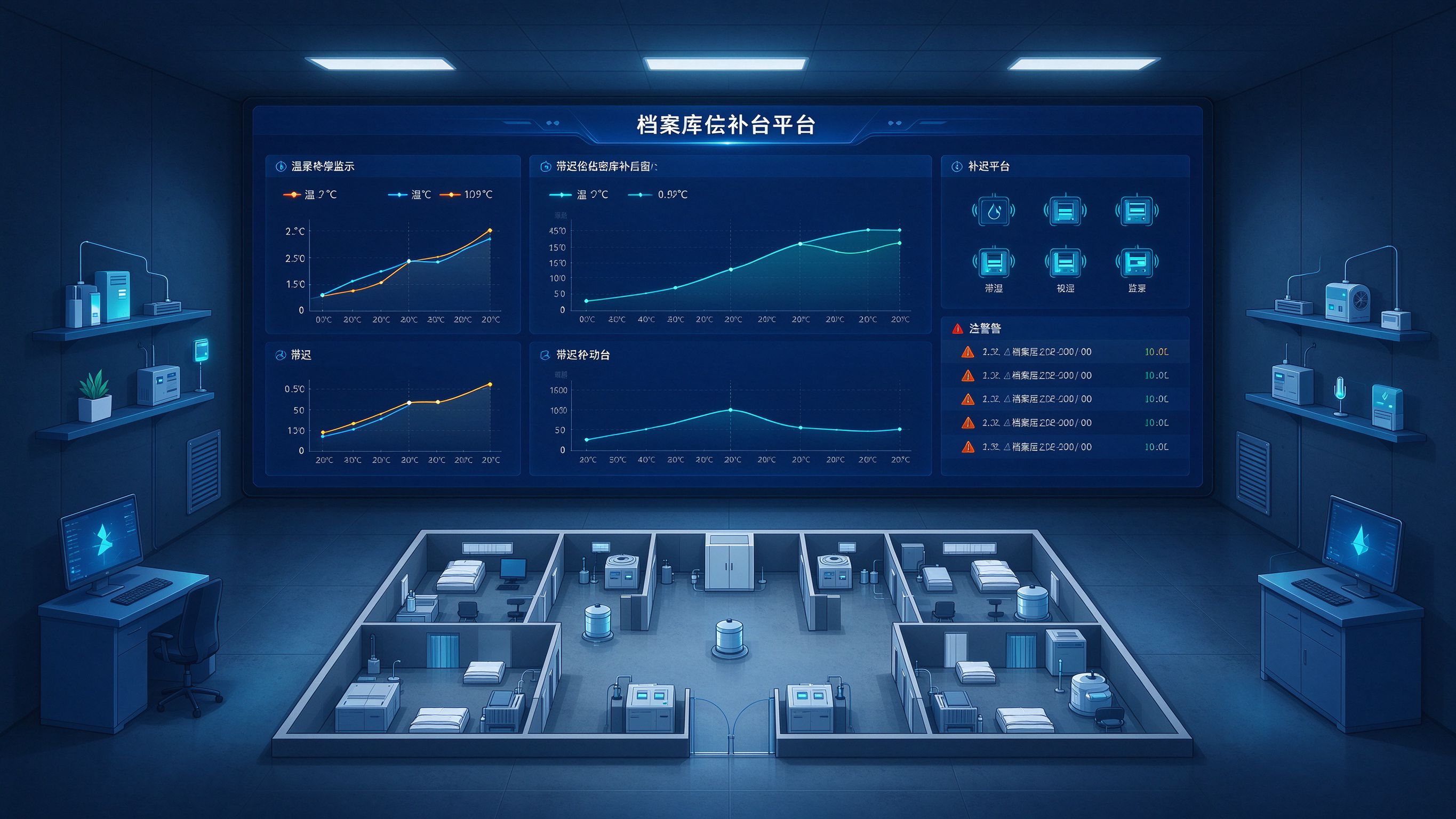 档案库房密闭空间监测与补偿平台总览