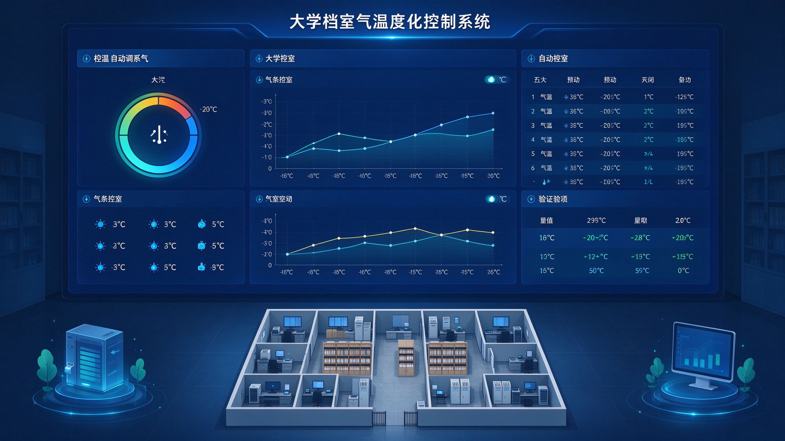 高校档案室温湿度自动调控系统运行与验收总览