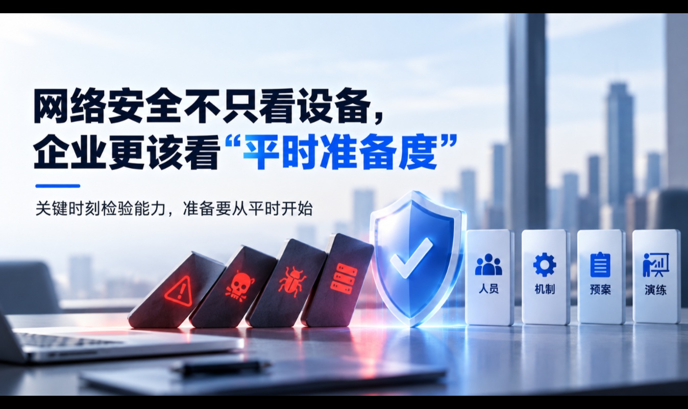 企业网安不只看设备，更该看“平时准备度”