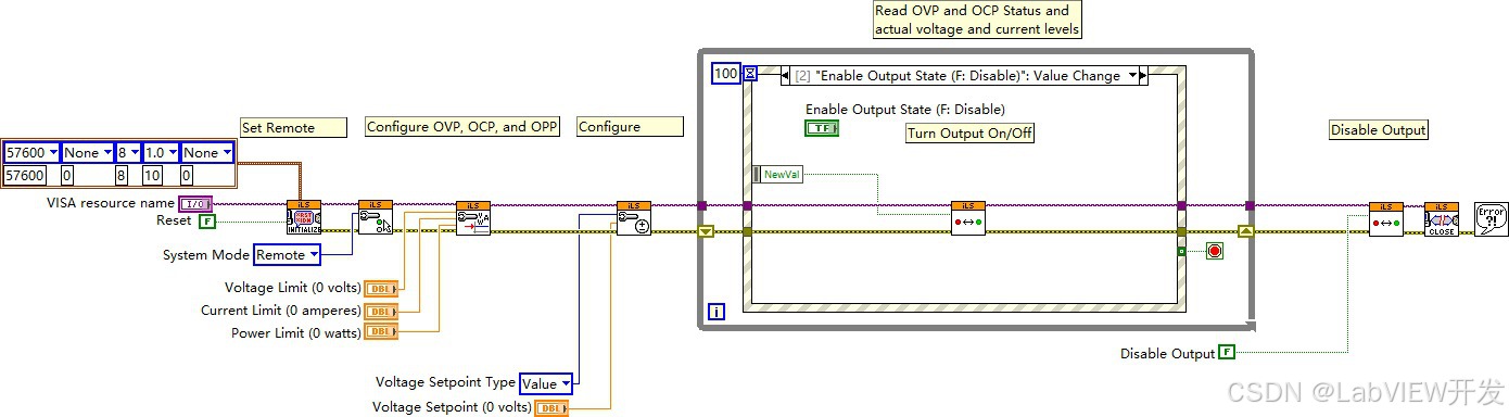 iLS1500 电源 + LabVIEW 恒流恒压怎么切？
