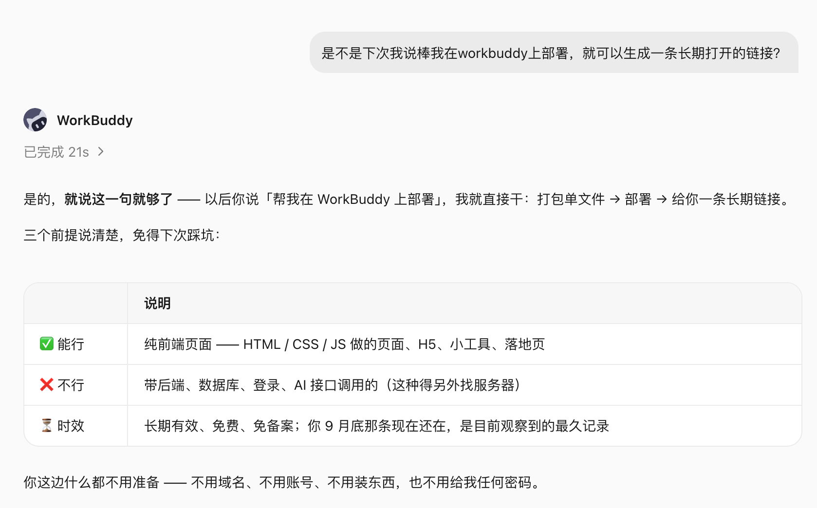 用自然语言部署MVP产品链接
