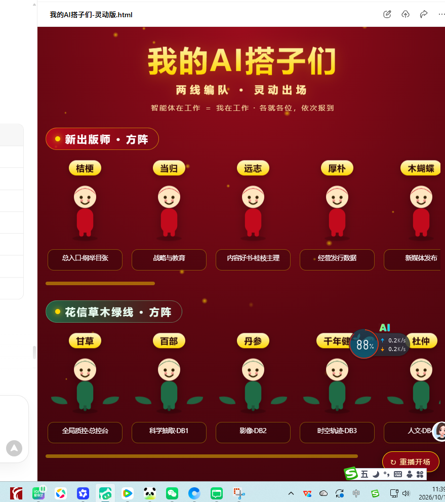 搭子们的成品页
