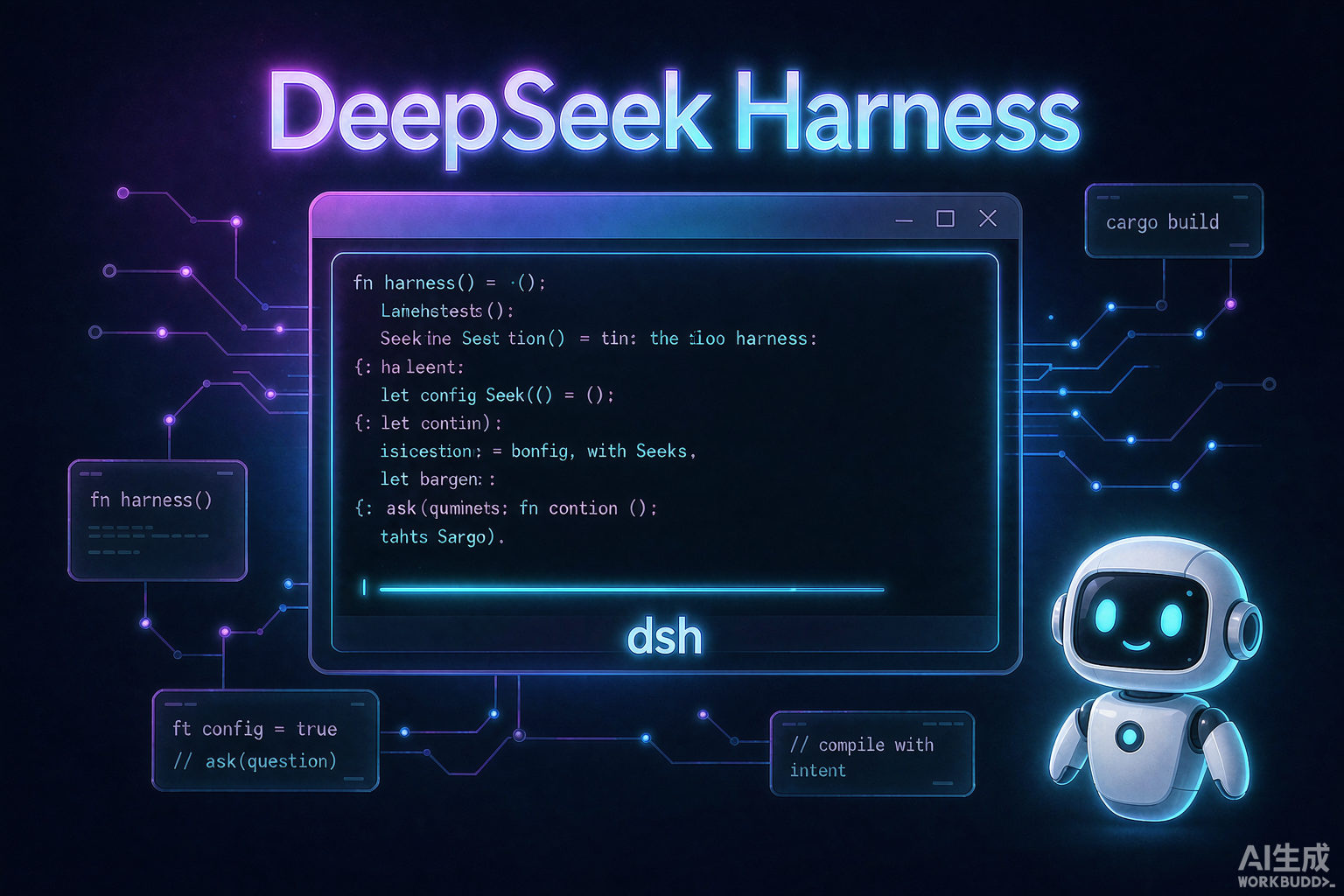 手把手教学｜用 WorkBuddy 在 Windows 部署 DeepSeek Harness（dsh）：完整安装与避坑实录
