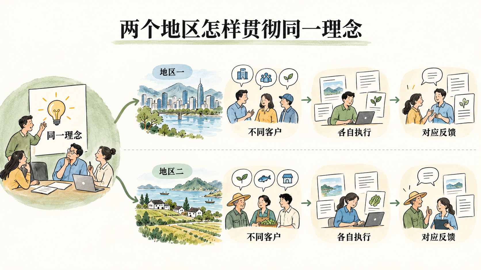 共享知识与本地经营如何协作