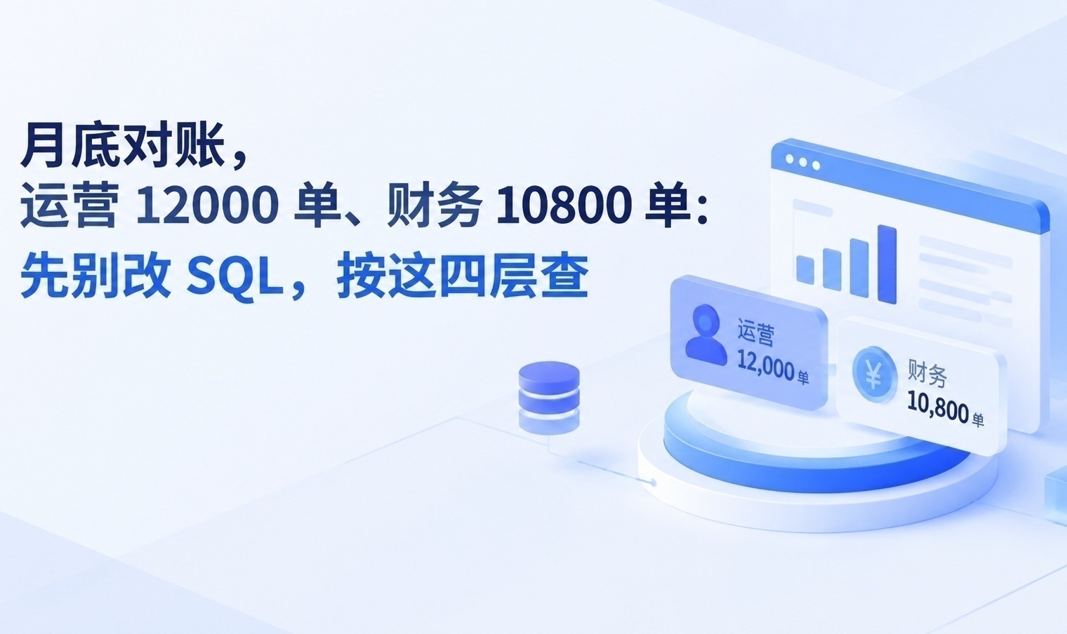订单量对不上，先从这四个口径排查