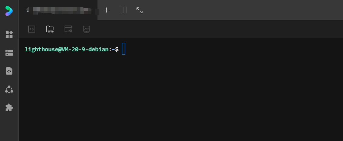点击后会进入一个SSH页面