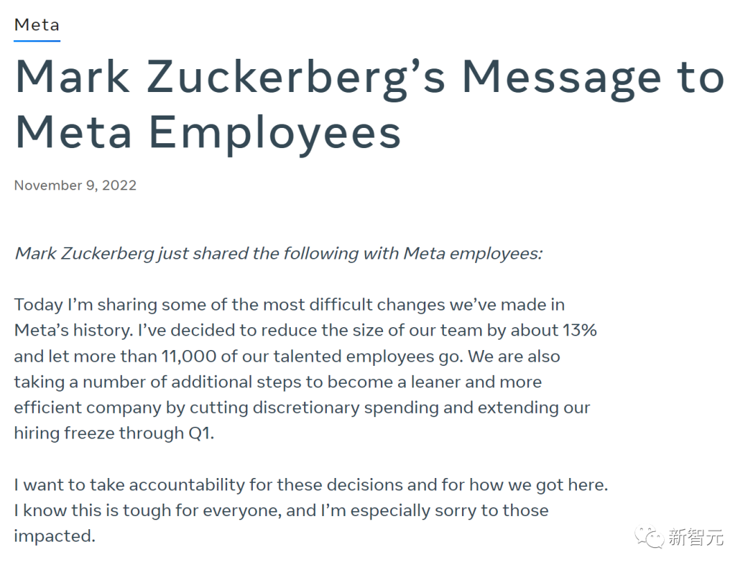 Meta狂裁11000人！小扎：我的错，但我还要搞元宇宙-腾讯云开发者社区-腾讯云