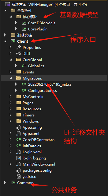 一个使用 WPF 开发的管理系统