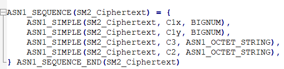 SM2 密文 ASN1 定义