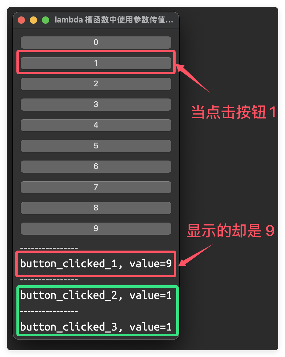 错误的 lambda 参数引用