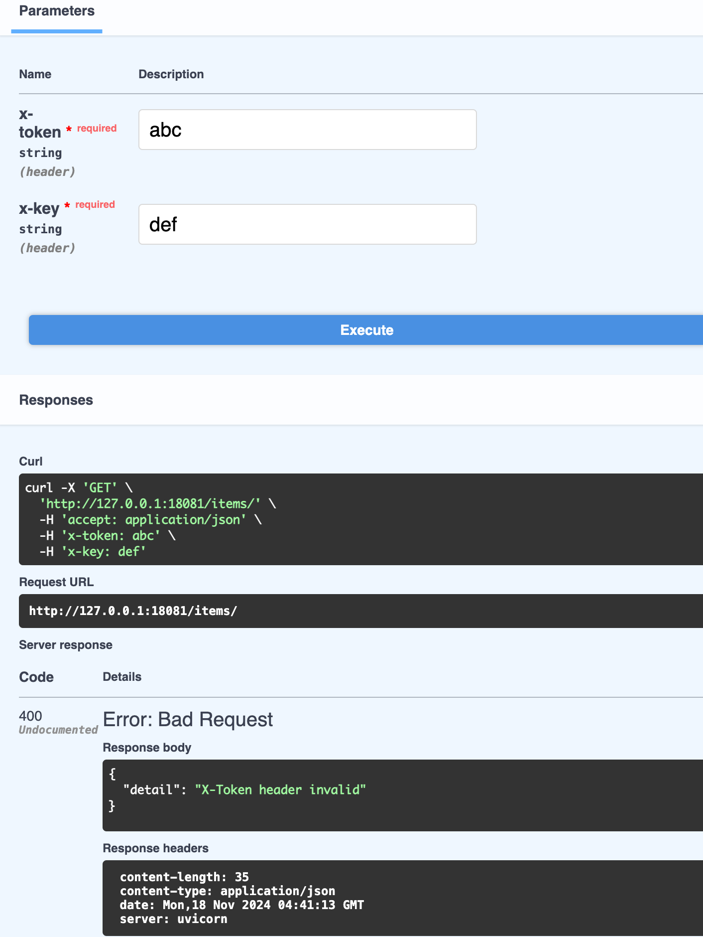 Header-Based Authentication using multiple dependencies