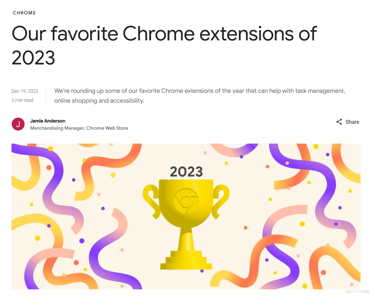 谷歌公布 2023 年最受欢迎的 12 款 Chrome 浏览器扩展_扩展程序