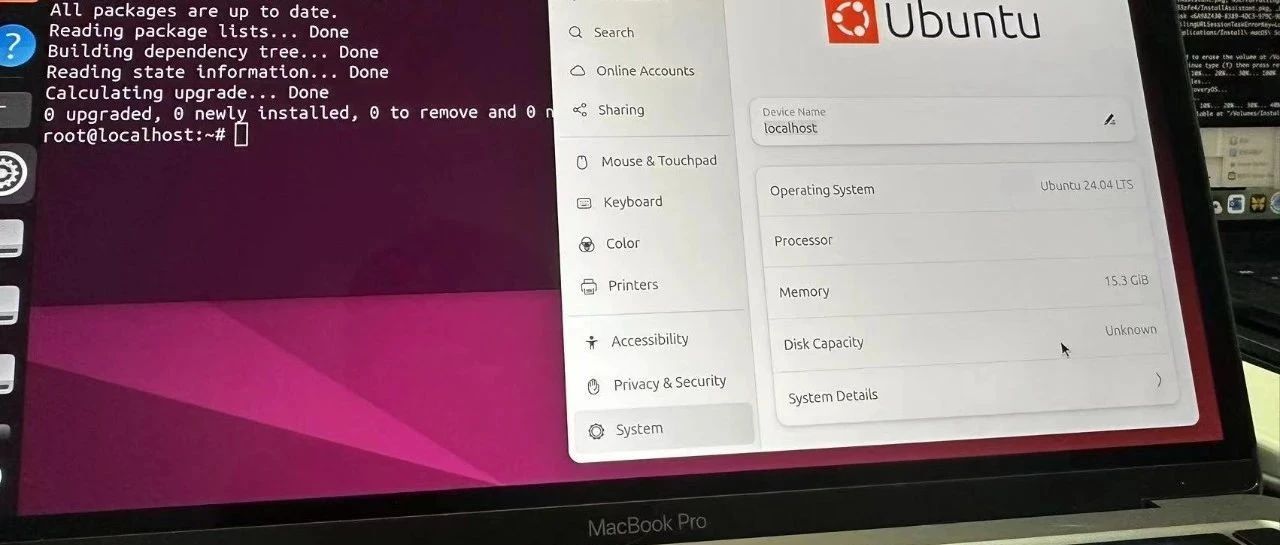 MacBook Pro 原生安装 Ubuntu 24.04 ARM 版