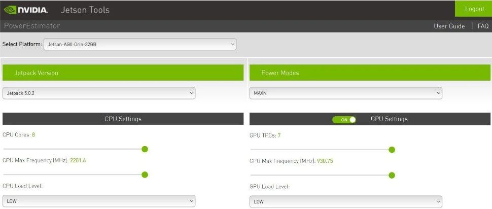 Jetson Power Estimator工具更新，支持Jetson Orin系列模组