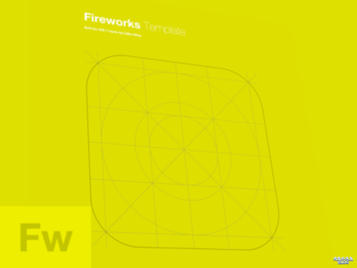 iOS7 Icon Template For Fireworks