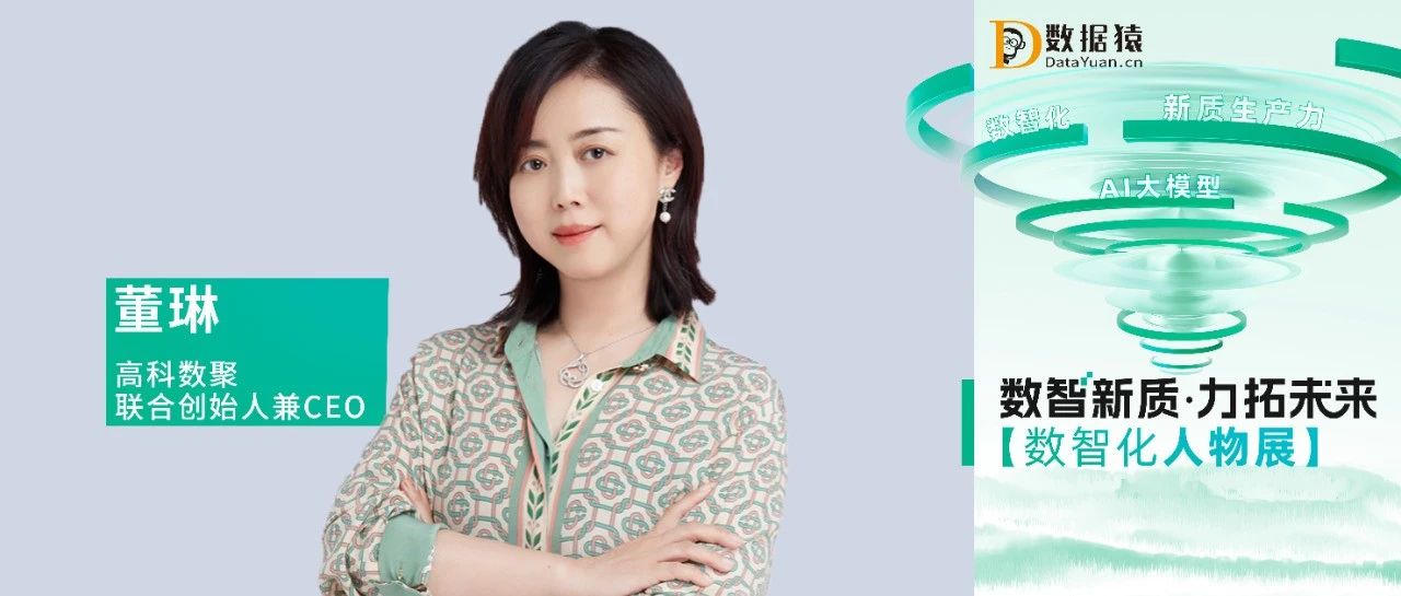 【数智化人物展】高科数聚联合创始人兼CEO董琳：从数据到决策，企业数智化升级的关键路径