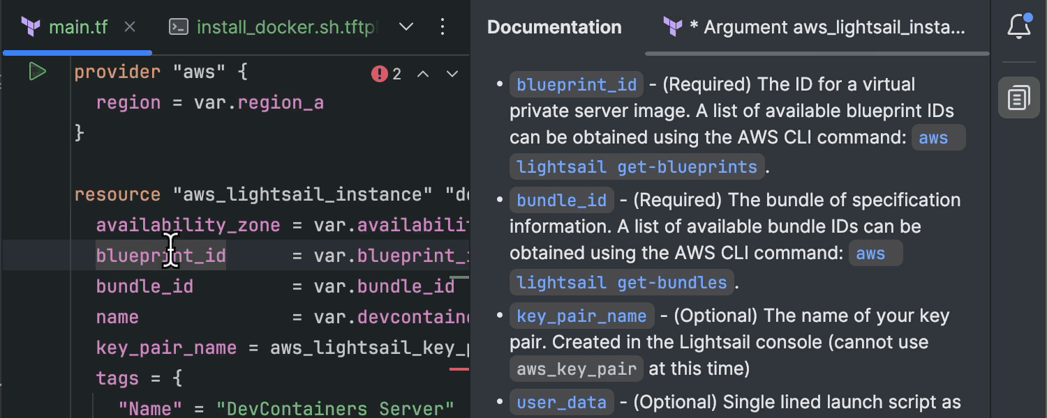 增强的 Terraform 支持