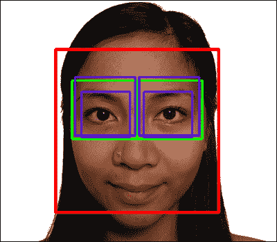 Eye search regions