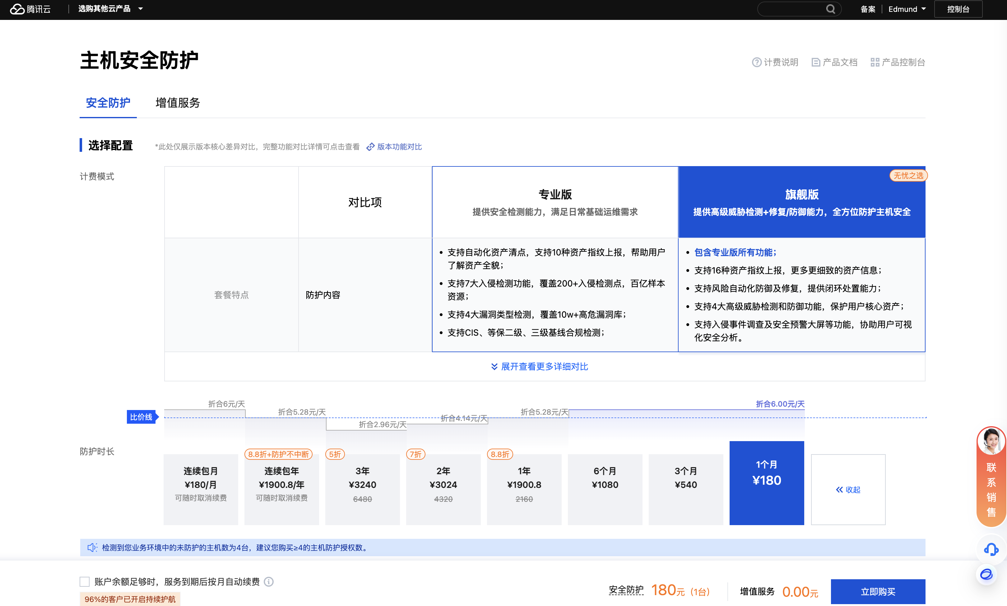购买页面