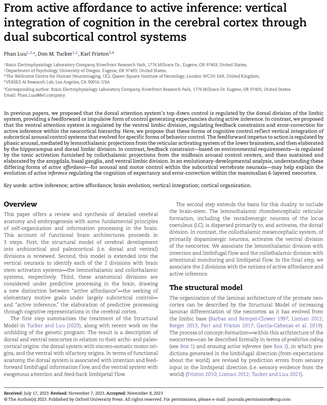 高级认知的脑结构基础及发育模型-腾讯云开发者社区-腾讯云