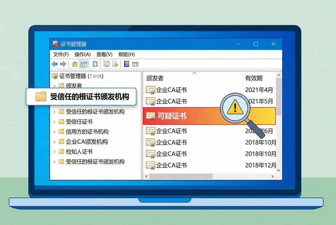 证书检查界面