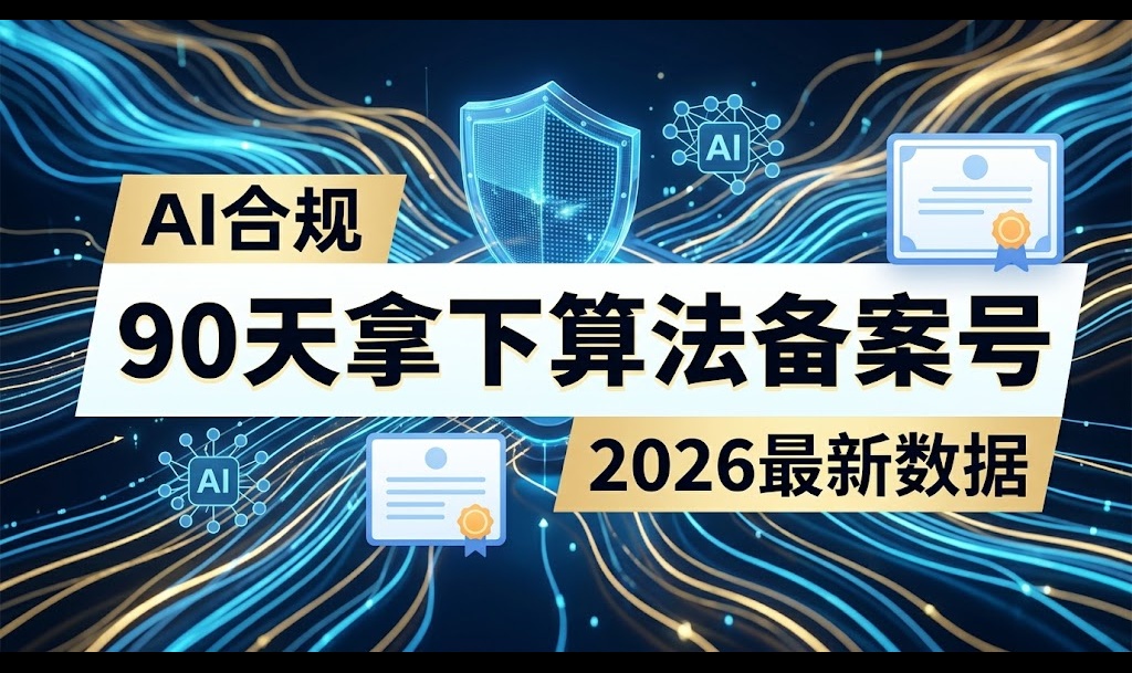 3个月拿下算法备案号！从0到1搞定AI合规（附2026最新数据与避坑指南）