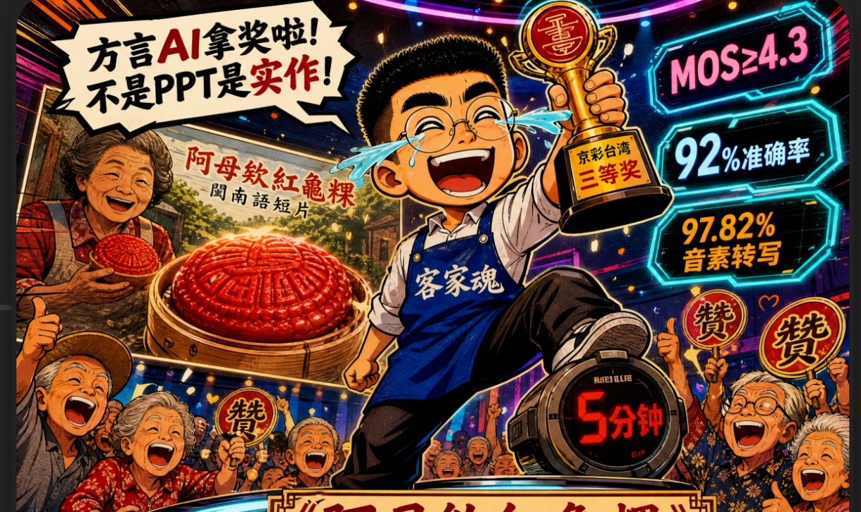 第三届「京彩台湾」两岸青年短片大赛获奖作品《阿母欸紅龜粿》多模态管线在腾讯云上的工程化实践