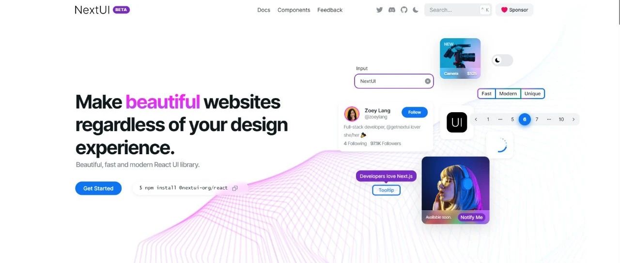 这么牛逼的前端 UI 设计库必须了解下！