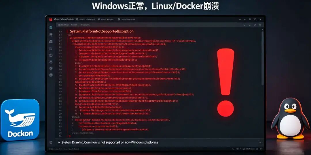 .NET 跨平台部署第一坑:System.Drawing.Common 不支持 Linux/Docker