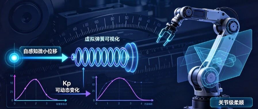 MIT模式不加传感器，实现关节柔顺控制