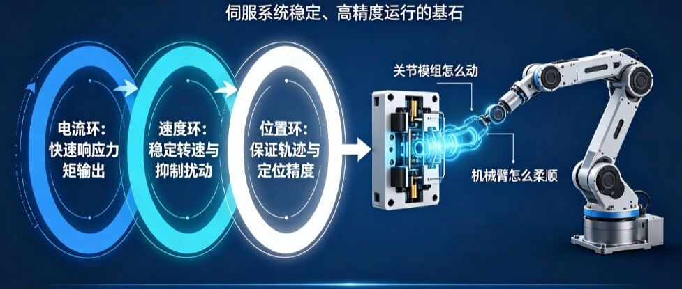 电机伺服系统的三环级联控制结构