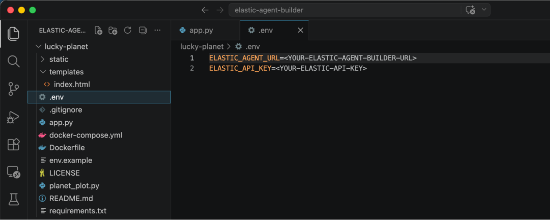Screenshot of a code editor window showing a project titled