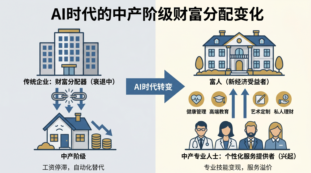 AI时代中产财富转移图解