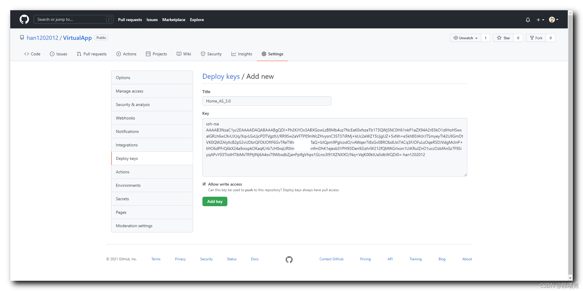【错误记录】Android Studio 向 GitHub 提交代码报错 ( Push failed: Failed with error ...
