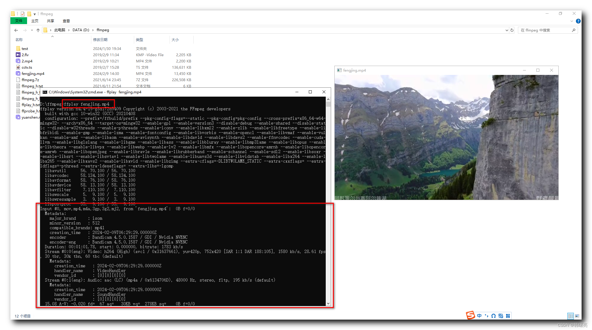 【FFmpeg】ffplay 命令行参数 ⑤ ( 设置音频滤镜 -af 参数 | 设置统计信息 -stats 参数 | 设置同步时钟类型 ...